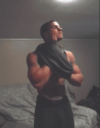 Dude, lose the shirt and flex for me!