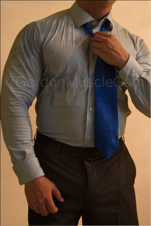 Yeah, it's hot and I am sweating... I better take my shirt off
