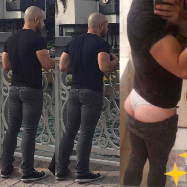 I love to wear thongs underneath tight-ass jeans