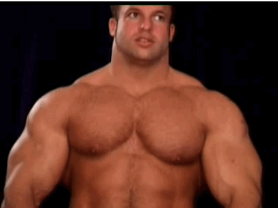 MALE BODYBUILDERS WITH MEGA PECS: BRUCE PATTERSON.