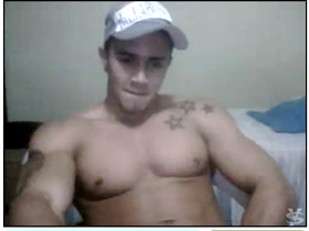 Tatted latin on webcam