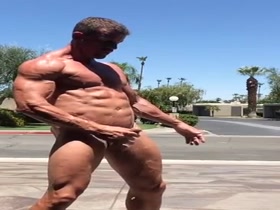 Public masturbation and some flexing