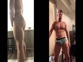 hot hunk showing off