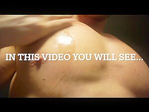 Oiled pecs in your face