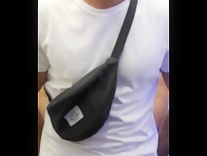 Straight Boxer Offers his Big Dick on a Street for some Cash