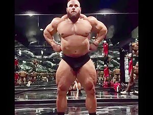 Jo Palacios Posing at the gym