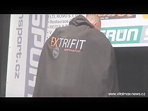 Czech bodybuilder Petr Března posing (2010)