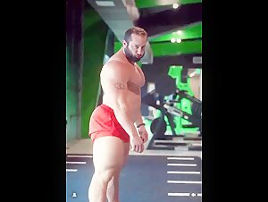 Muscle Daddy Shaking His Ass