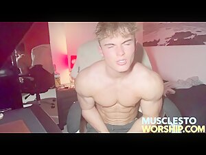 Muscle Stud Catches you Staring at His Muscles... and Likes It