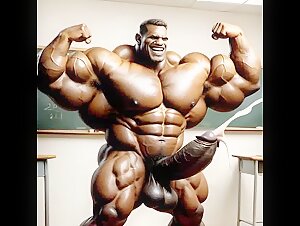 Muscle cums non stop