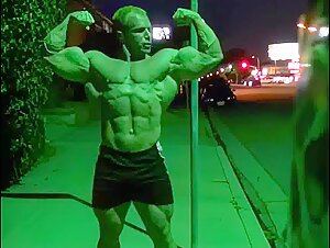 Green Lantern Flexing