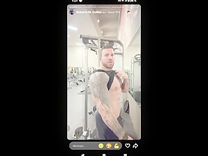 Roberto M. Guillen Showing Off Abs