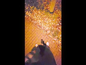 Biker cock sucking outdoor