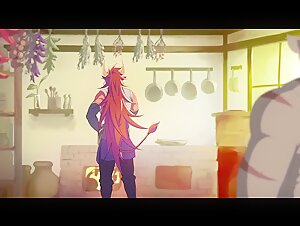 Two Lovers in the Kitchen