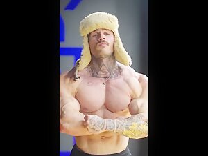 Handsome, Tatted Muscle Bro